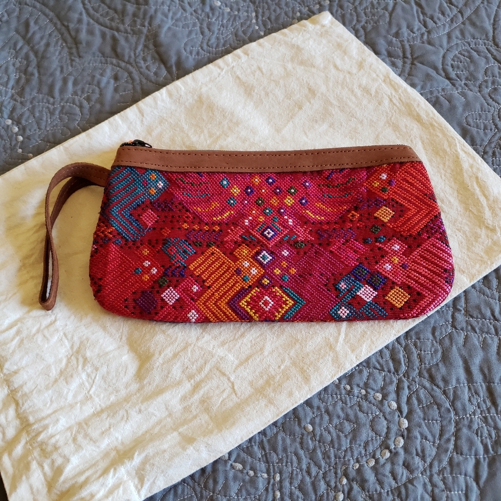 Guatamala Phoenix huipil clutch